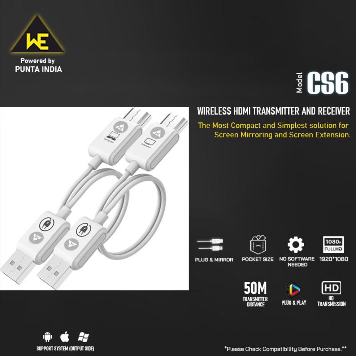 HD Wireless HDMI Extender CS-6